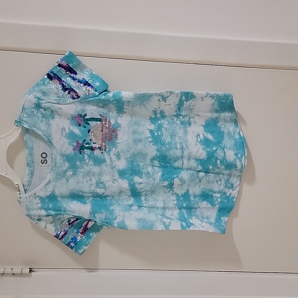 SO Blue X-Large Girls' Tee, NWT
